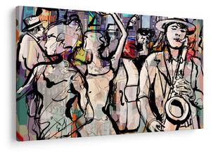 Obraz - Jazzová noc (90x60 cm)