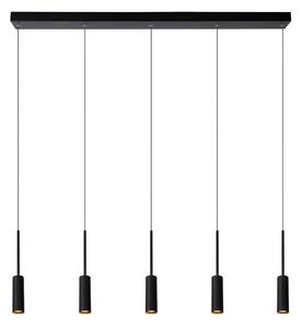 LUCIDE 24401/35/30 TUBULE Závesné svietidlo LED 5x7W čierna