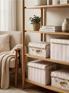 Sinsay - Skladací úložný box s kvetinovým vzorom - telová