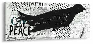 Obrázok - Street art - bird (120x50 cm)