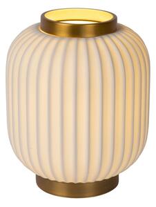 LUCIDE 13135/01/31 GOSSE Prisadené stropné svietidlo E27 1x40W biela, matné zlato/mosadz