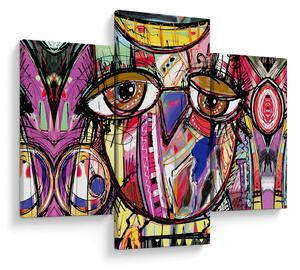 Obraz - Street art - sova (90x60 cm)