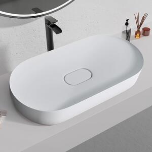 Umývadlo REA IRIS 71 CM White na dosku - konglomerát