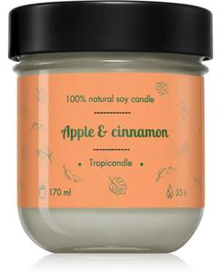 Tropicandle Apple & Cinnamon vonná sviečka 170 ml