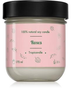 Tropicandle Roses vonná sviečka 170 ml
