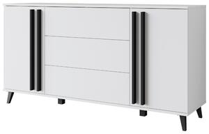 ŠIROKÁ KOMODA, biela, 150/77,8/39,5 cm P & B - Online Only obývacie izby, Online Only
