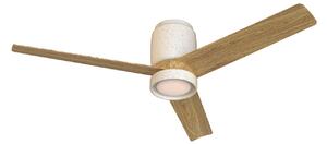 LED stropný ventilátor Ceramica M biely DC tichý CCT – Mantra Mantra Iluminación, Ceramica M, stmievateľné, Biela, Obývacia izba, Kov, Moderný