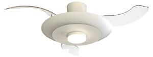 LED stropný ventilátor Kyoto, biely, DC, tichý, CCT, 106 cm – Mantra Mantra Iluminación, Kyoto, stmievateľné, Biela, Obývacia izba, Kov, Moderný