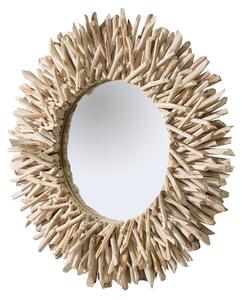 Zrkadlo RIVERSIDE 80cm - prírodná, biela