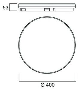 Sylvania 0043513 stropné svietidlo START SURFACE SLIM IP54 ROUND 4000lm 2CCT D WH