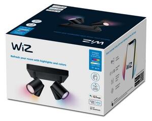 Philips Wiz Colors 8719514554573 IMAGEO stropné bodové svietidlo/spot 4xGU10 4x5W/345lm 2200-6500K+RGB čierna