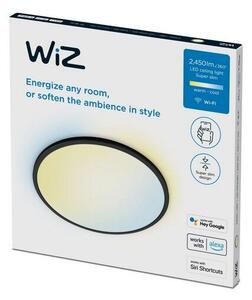 Philips Wiz Tunable white 8719514554955 SuperSlim big size stropné svietidlo LED D430mm 22W/2450lm 2700-6500K čierna