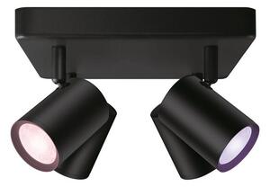 Philips Wiz Colors 8719514554573 IMAGEO stropné bodové svietidlo/spot 4xGU10 4x5W/345lm 2200-6500K+RGB čierna