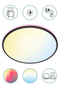 Philips Wiz Tunable white 8719514554290 Rune stropné svietidlo LED D400mm 21W/2100lm 2700-6500K čierna