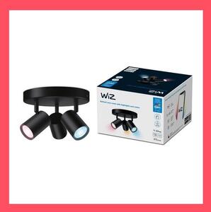 Philips Wiz Colors 8719514554535 IMAGEO stropné bodové svietidlo/spot 3xGU10 3x5W/345lm 2200-6500K+RGB čierna