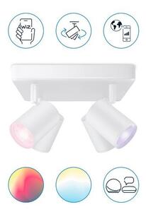 Philips Wiz Colors 8719514554559 IMAGEO stropné bodové svietidlo/spot 4xGU10 4x5W/345lm 2200-6500K+RGB biela