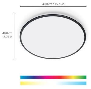 Philips Wiz Tunable white 8719514554290 Rune stropné svietidlo LED D400mm 21W/2100lm 2700-6500K čierna
