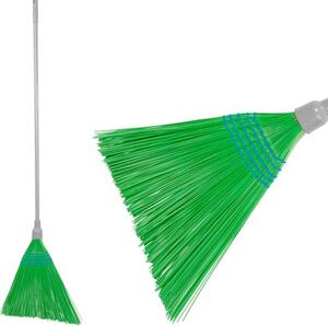 Metla Cleonix 3806G, SorgoSkew, zelená, násada 153 cm, Alu, šikmá
