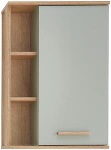 ZÁVESNÁ SKRINKA, farba duba, pastelová zelená, farba duba, pastelová zelená, 50,5/74,5/20,5 cm Xora - Kúpeľňové skrinky