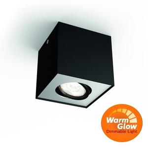 Philips 50491/30/P0 Box LED čierne povrchové bodové svietidlo WGD 4,5W=500lm 2200-2700K