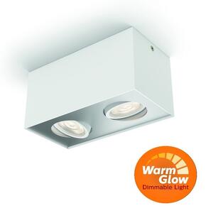 Philips 50492/31/P0 Box LED biele povrchové bodové svietidlo WGD 2x4,5W=1000lm 2200-2700K
