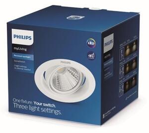 Philips 59554 LED POMERON DIM zápustné bodové svietidlo 90mm 3W/200lm 2700K SceneSwitch