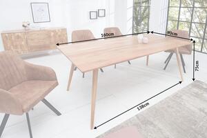 Jedálenský stôl MYSTIKA 160 cm - prírodná