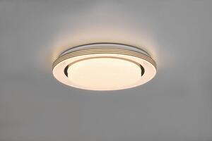 TRIO Reality R67041032 ATRIA stropné svietidlo SMD LED D380mm 16W/2000lm 3000-6000K čierna matná, biela, stmievateľné, diaľkový ovládač, starlight efekt