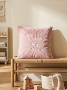 Sinsay - Obliečka na vankúš s nápisom „Dream big little one“ - kávová