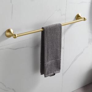 Rea Retro, kúpeľňový 1-ramenný vešiak na uterák 60cm 332870, zlatá matná, REA-06921