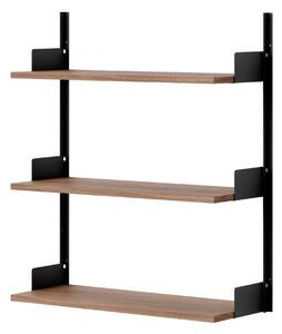 NEW WORKS Policová zostava Wall 900, Walnut / Black