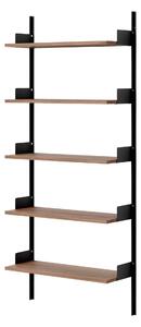 NEW WORKS Policová zostava Wall 1900, Walnut / Black