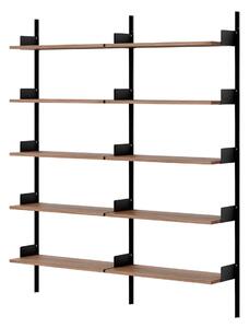 NEW WORKS Policová zostava Library, Walnut / Black