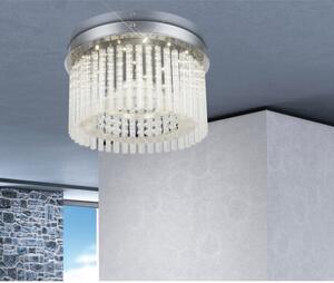 GLOBO 68568-18 JOYCE krištáľové stropné svietidlo LED D370mm 18W/1600lm 4000K chróm