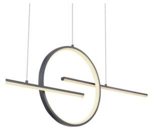 GLOBO 67121-50G BARRAL závesné svietidlo LED 50W/1300lm 3000-4500-6000K grafitová, stmievateľné, diaľkové ovládanie