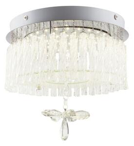 GLOBO 68397-12 MATHILDA krištáľové stropné svietidlo LED D280mm 12W/840lm 4000K chróm