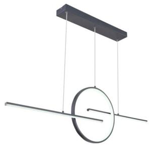 GLOBO 67121-50G BARRAL závesné svietidlo LED 50W/1300lm 3000-4500-6000K grafitová, stmievateľné, diaľkové ovládanie
