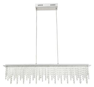GLOBO 68405-24H SCALA krištáľové závesné svietidlo LED 24W/1700lm 3000-4500-6000K chróm, stmievateľné, diaľkové ovládanie