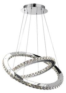 GLOBO 67032-60 MARILYN krištáľové závesné svietidlo LED D640mm 60W/2840lm 4000K chróm