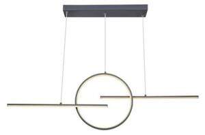 GLOBO 67121-50G BARRAL závesné svietidlo LED 50W/1300lm 3000-4500-6000K grafitová, stmievateľné, diaľkové ovládanie