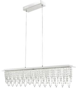 GLOBO 68405-24H SCALA krištáľové závesné svietidlo LED 24W/1700lm 3000-4500-6000K chróm, stmievateľné, diaľkové ovládanie