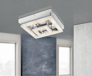 GLOBO 49246-16 FOGO stropné svietidlo LED 16W/1150lm 4000K chróm, krištáľový efekt