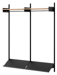 NEW WORKS Policová zostava Wardrobe 2, Oak / Black