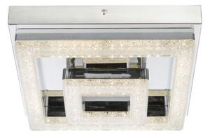 GLOBO 49246-16 FOGO stropné svietidlo LED 16W/1150lm 4000K chróm, krištáľový efekt