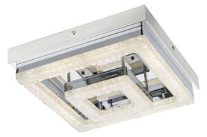 GLOBO 49246-16 FOGO stropné svietidlo LED 16W/1150lm 4000K chróm, krištáľový efekt