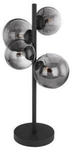 GLOBO 56133-4T RIHA stolná lampa 4xG9 čierna, dymová