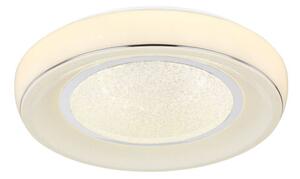 GLOBO 483110-24 MICKEY stropné svietidlo LED D490mm 24W/1700lm 3000-6000K biela, chróm, opál, stmievateľné, diaľkové ovládanie, starlight efekt, krištáľový efekt