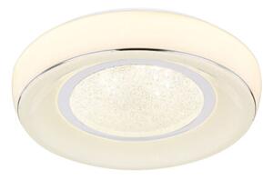 GLOBO 483110-18 MICKEY stropné svietidlo LED D390mm 18W/1300lm 3000-6000K biela, chróm, opál, stmievateľné, diaľkové ovládanie, starlight efekt, krištáľový efekt