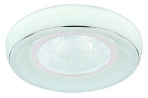 GLOBO 483110-18 MICKEY stropné svietidlo LED D390mm 18W/1300lm 3000-6000K biela, chróm, opál, stmievateľné, diaľkové ovládanie, starlight efekt, krištáľový efekt