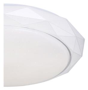 GLOBO 48304CCT ANDI stropné svietidlo LED D500mm 48W/3360lm 3000-4500-6500K biela, chróm, stmievateľné, diaľkové ovládanie, starlight efekt